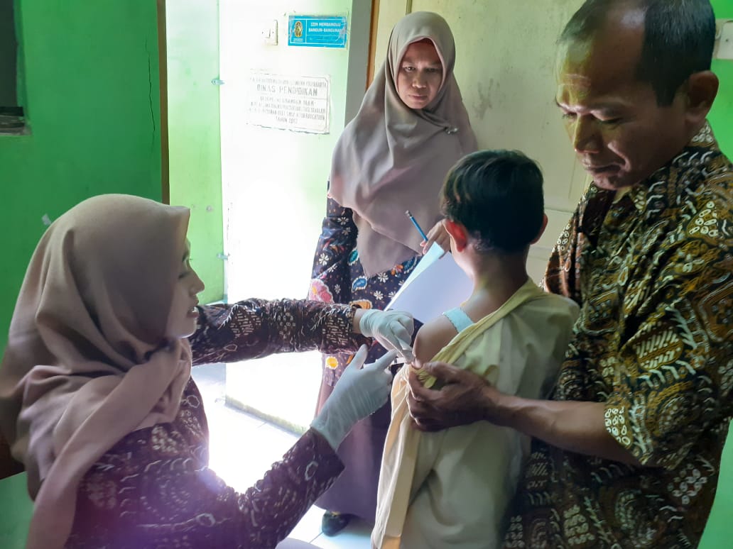 Pelaksanaan BIAS (Bulan Imunisasi Anak Sekolah)  oleh Puskesmas Tegalrejo Kota  Yogyakarta Tahun  2019